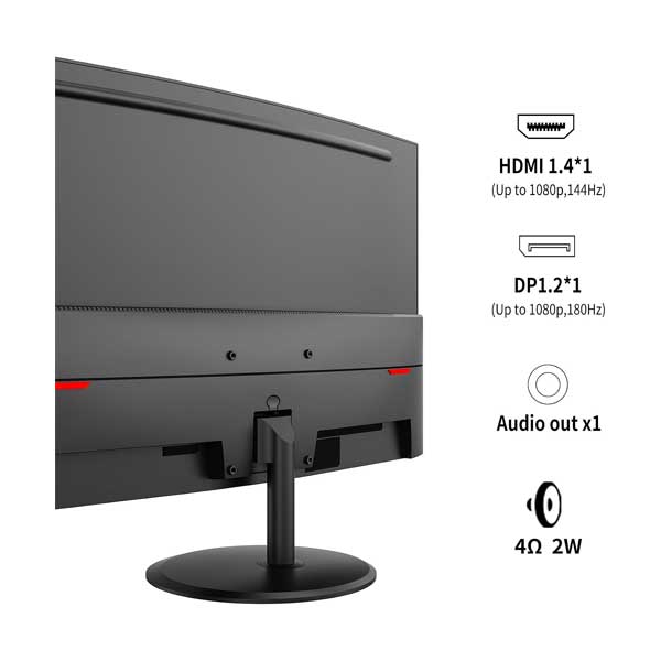 Viewedge 27" 1080p 180Hz 1ms Curved Gaming Computer Monitor | C2724FCJ-P