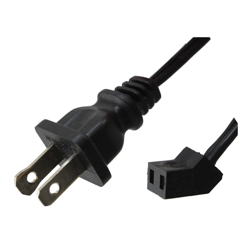 Altex Preferred MFG 6ft 18 AWG 2-Conductor 45° NEMA 1-15 C45 Plug SPT-1 Fan Cord - Black