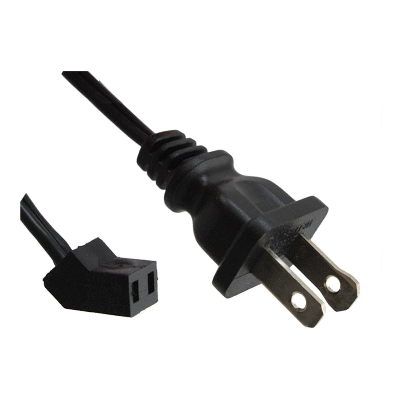 Altex Preferred MFG 6ft 18 AWG 2-Conductor 45° NEMA 1-15 C45 Plug SPT-1 Fan Cord - Black