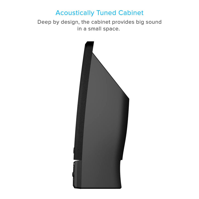 Cyber Acoustics CA-2014USB USB 2.0 Stereo Desktop Speakers - Black