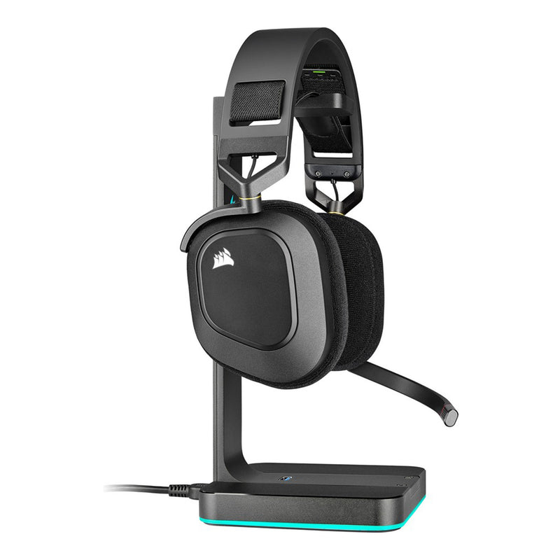 Corsair CA-9011235-NA HS80 RGB Wireless Premium Gaming Headset with Spatial Audio - Carbon Black