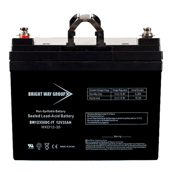 Bright Way Group Bright Way Group CB12350-IT 12V 35Ah SLA Extended Life Battery with IT-F13 Terminals Default Title
