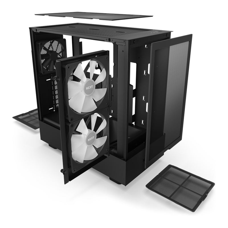 Buy NZXT H5 Flow Edition Mid Tower Case White [CC-H51FW-01]