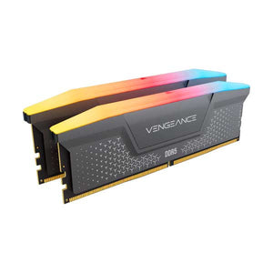 CORSAIR VENGEANCE RGB RS 32GB (2x16GB) DDR5 6000MHz Memory Kit | Grey | CMG32GX5M2E6000Z36