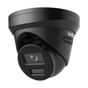 LTS Security 4MP AI Turret IP Camera with Active Deterrence | Black | CMIP3342WIB-28SDL