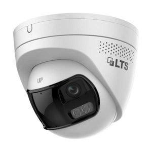 LT Security 8MP 180° Panoramic Hybrid Light Active Deterrence Turret Camera | CMIP398PW-2SDL