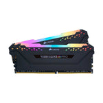 CORSAIR VENGEANCE RGB PRO 32GB (2x 16GB) DDR4 DRAM Memory Kit | Up To 3200MHz | C16 | Black | CMW32GX4M2E3200C16