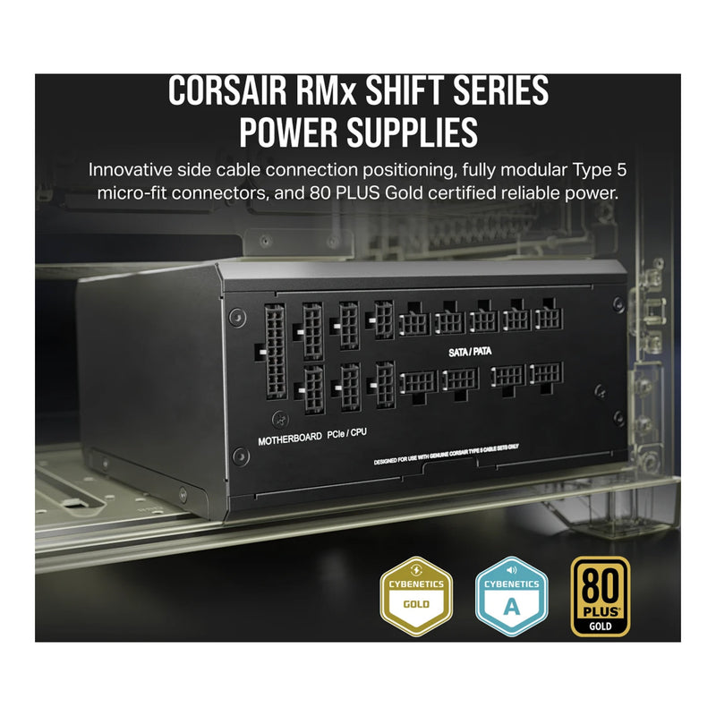 CORSAIR CP-9020254-NA RM1200x SHIFT 80 PLUS Gold Fully Modular ATX Power Supply - 1200W