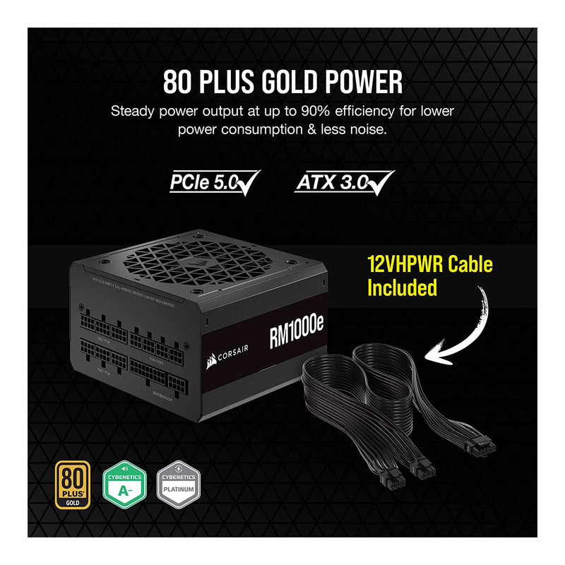 CORSAIR RM750e Fully Modular Low-Noise ATX Power Supply - ATX 3.0