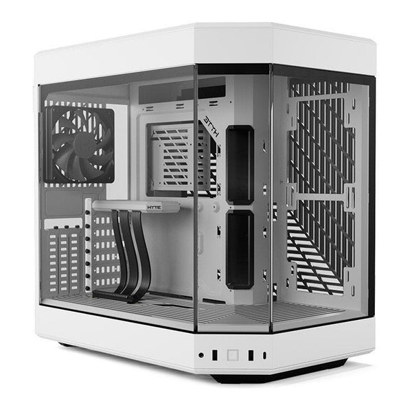 HYTE HYTE CS-HYTE-Y60-WW Modern Aesthetic Dual Chamber Mid-Tower ATX Computer Gaming Case with PCIE 4.0 Riser Cable Included - Snow White Default Title
