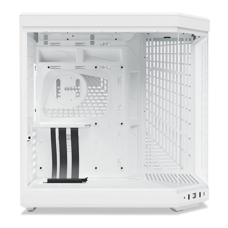 HYTE CS-HYTE-Y70-WW Y70 Modern Aesthetic Dual Chamber Mid-Tower ATX Computer Gaming Case with PCIE 4.0 Riser Cable Included - Snow White