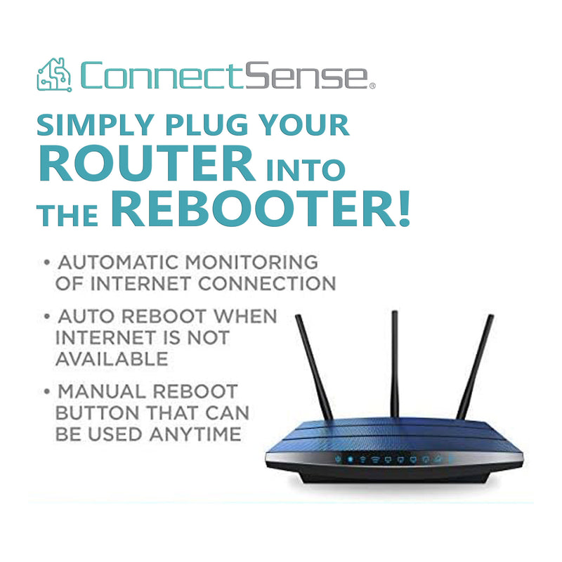 ConnectSense Internet Rebooter 24/7 Automatic Monitoring and Rebooting