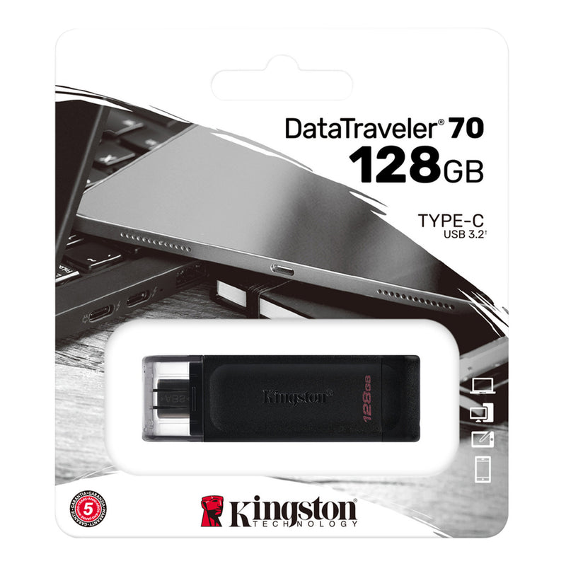 Kingston DT70/128GB USB-C DataTraveler 70 Flash Drive - 128GB