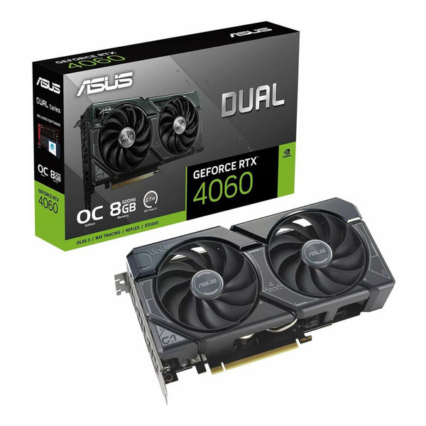 ASUS ASUS DUAL-RTX4060-O8G NVIDIA GeForce RTX 4060 OC Graphic Card - 8GB Default Title
