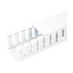 6ft Slotted Wall Wiring Duct with Cover | 2x2 inch | White | FDWH2-2PACK