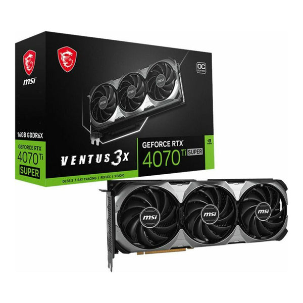 MSI MSI G407TS16V3C NVIDIA GeForce RTX 4070 Ti SUPER Graphic Card - 16GB GDDR6X Default Title
