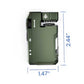 G5 400lm EDC Portable Flat Mini RGB Rechargeable Flashlight with Magnetic Base | IP65 | Green | G5-LS