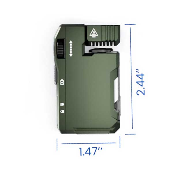 G5 400lm EDC Portable Flat Mini RGB Rechargeable Flashlight with Magnetic Base | IP65 | Green | G5-LS