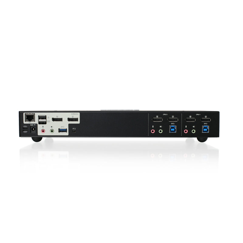 IOGEAR GCS1942 2-Port 4K Dual View DisplayPort KVMP with USB 3.0 Hub and Audio