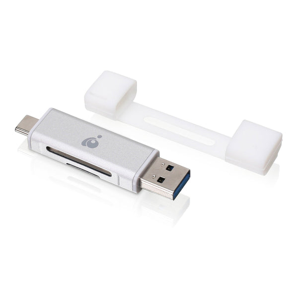 IOGEAR IOGEAR GFR3C12 USB-C Duo Mobile Device Card Reader/Writer Default Title
