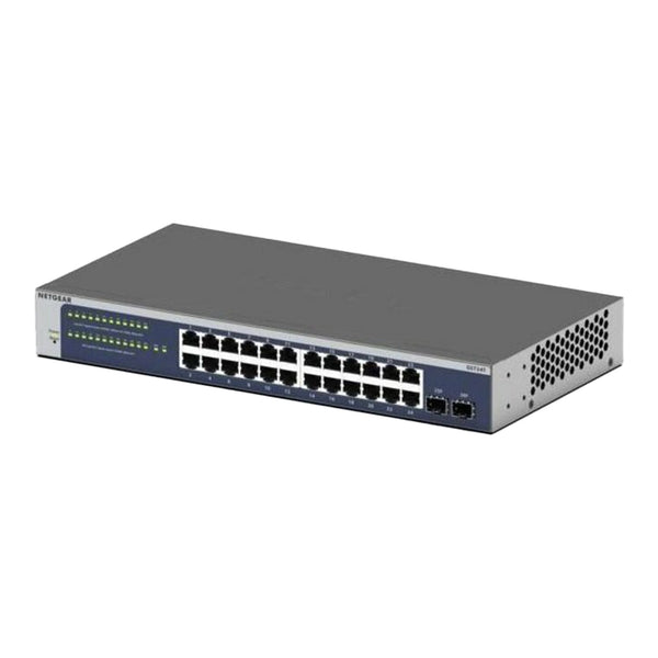 NETGEAR NETGEAR GS724T-600NAS 24-Port Gigabit Ethernet Smart Switch with 2 Dedicated SFP Ports Default Title
