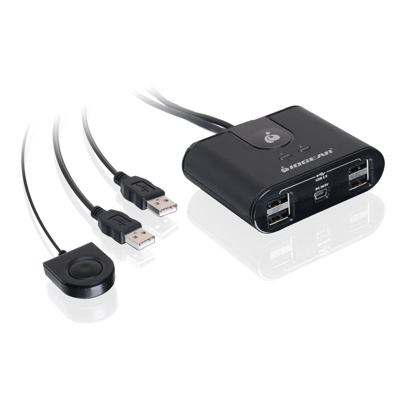 IOGEAR GUS402 2x4 USB 2.0 Peripheral Sharing Switch