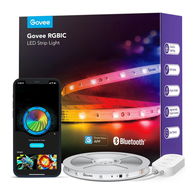 Govee H617C1D1 32.8ft Indoor RGBIC Smart LED Strip Lights