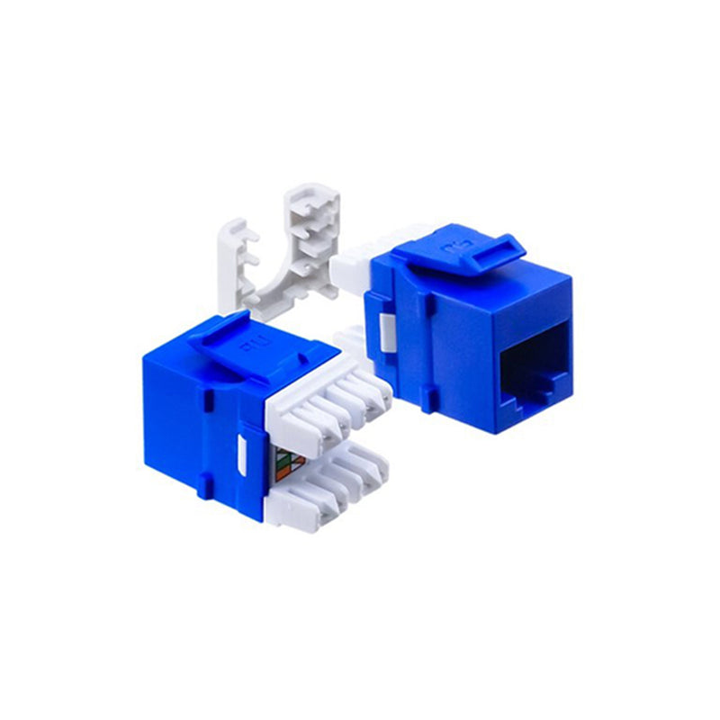 Wavenet HD-6EKSJBL 110-Type Punchdown 8P8C RJ45 CAT6 Keystone Jack - Blue