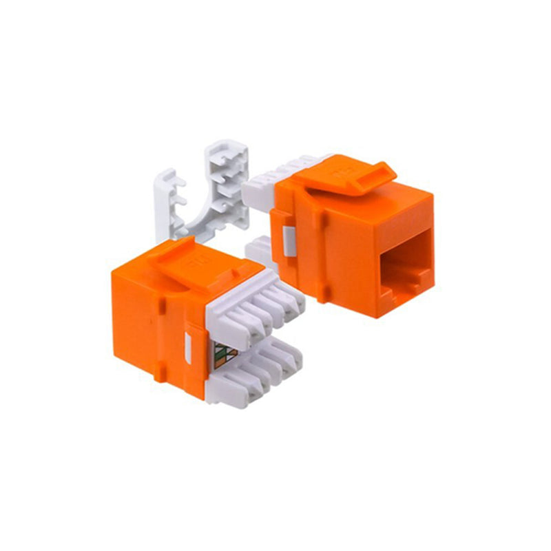 Wavenet HD-6EKSJOR 110-Type Punchdown 8P8C RJ45 CAT6 Keystone Jack - Orange