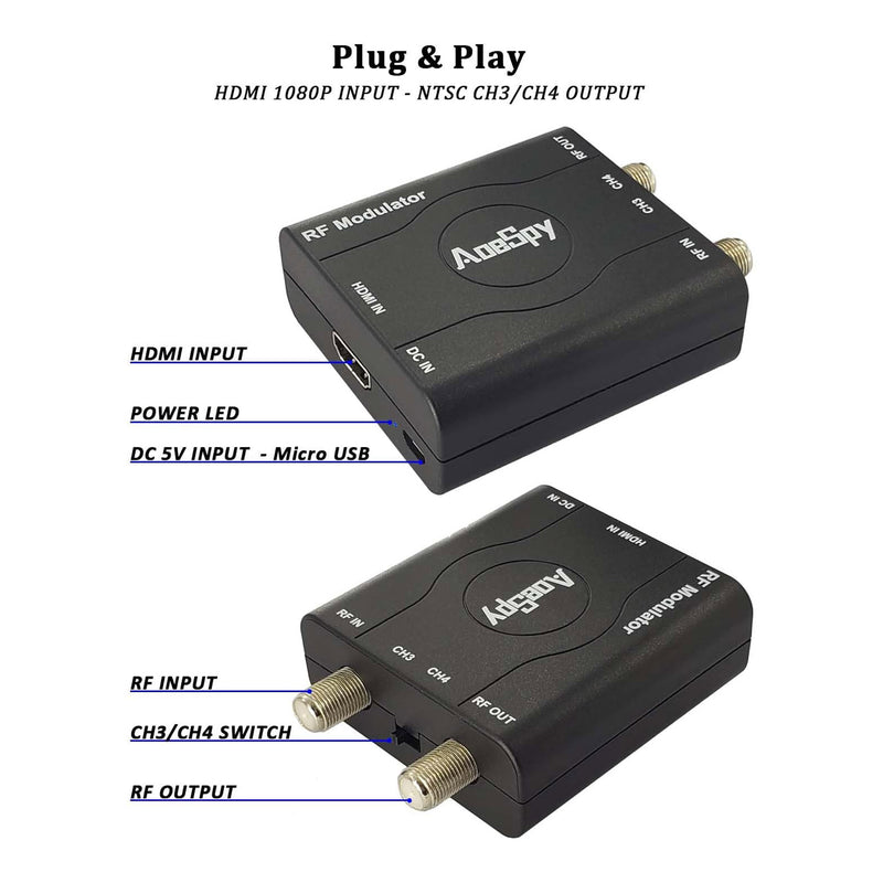 Altex Preferred MFG HDMI RF Modulator Digital to Analog Video Converter