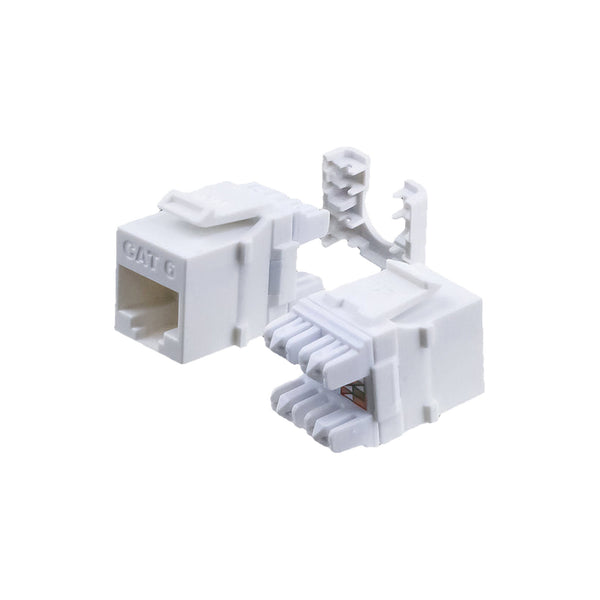 Wavenet Wavenet HD‐6EKSJWH 110-Type Punchdown 8P8C RJ45 CAT6 Keystone Jack - White Default Title
