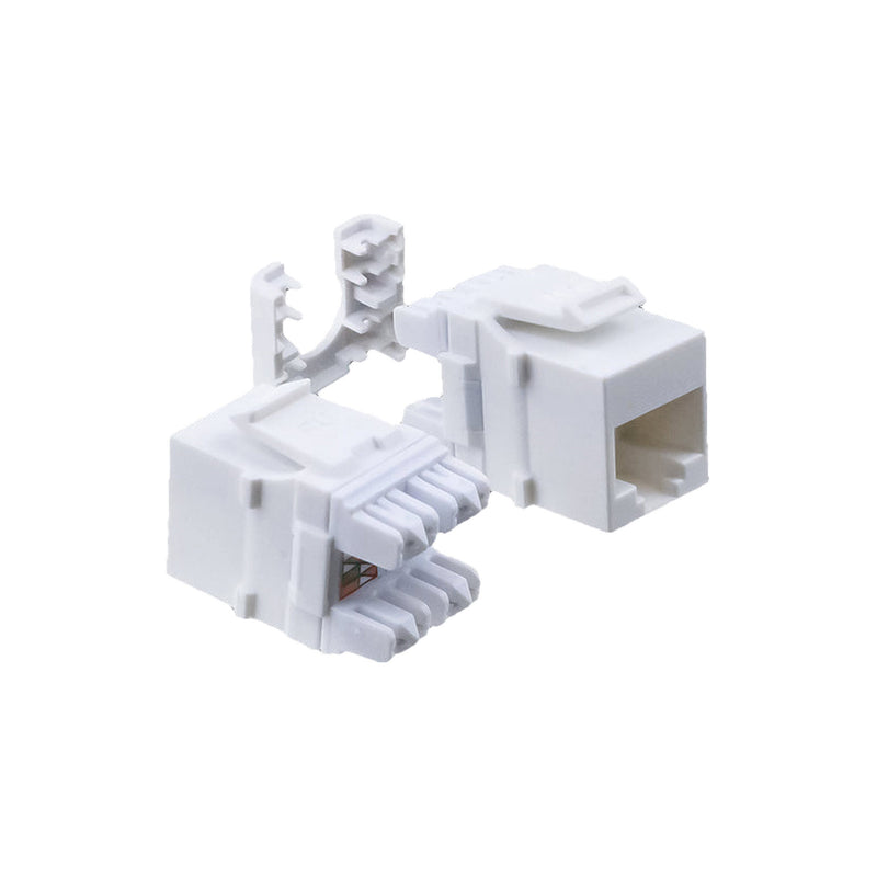 Wavenet HD‐6EKSJWH 110-Type Punchdown 8P8C RJ45 CAT6 Keystone Jack - White