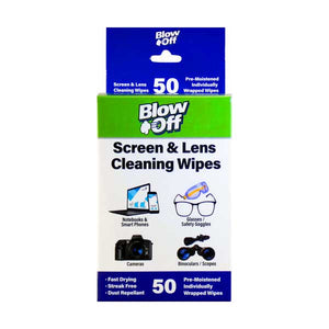 Blow Off Screen & Lens Cleaning Wipes | 50-Pack | IAWIPE60-9016