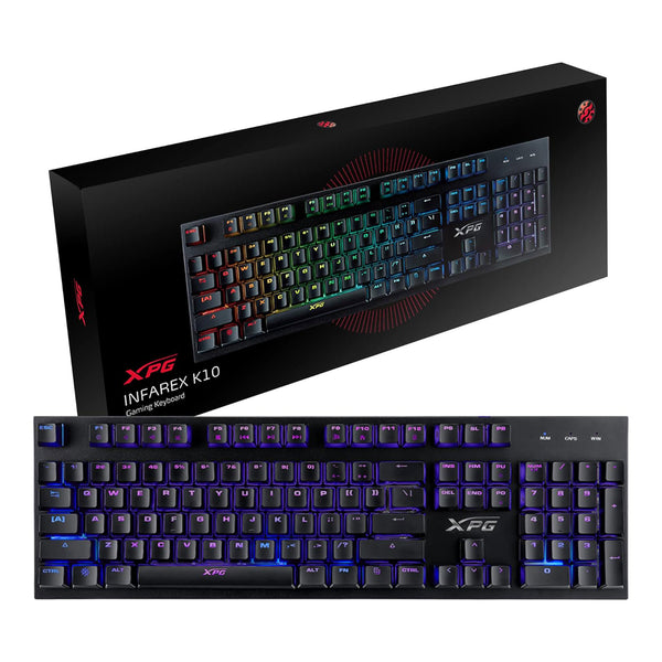 XPG XPG INFAREX K10 RGB Anti-Ghosting Keyboard - Black Default Title
