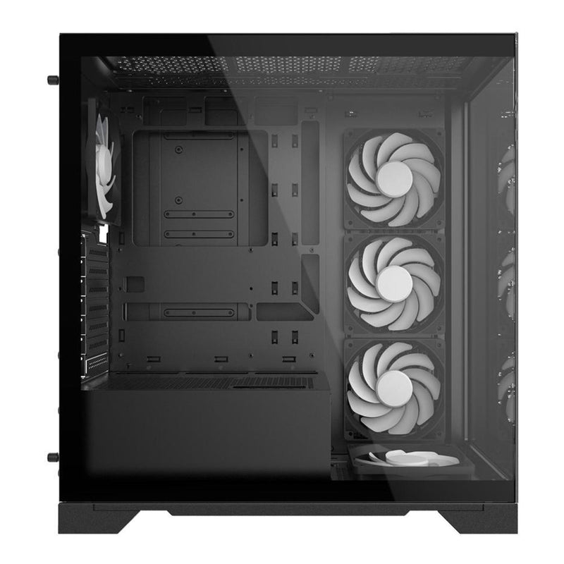XPG INVADERXMT-BKCWW Invader X Mid-Tower Gaming ATX PC Case with Tempered Glass Panels and RGB Lighting - Black