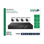 InvidTech 4-Channel NVR Bundle with 4 (4MP) Cameras | No HDD | INVID-K41T54-DUALN