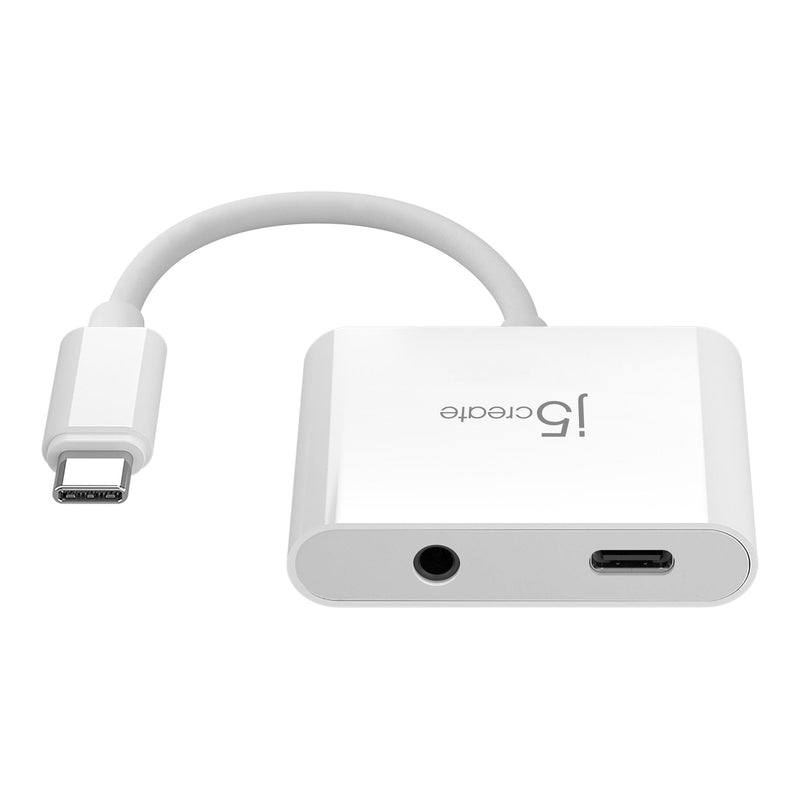 J5Create JCA122 USB-C to 3.5mm Audio Adapter with Power Delivery