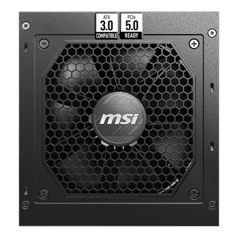 MSI MAG A750GL PCIE5 750W 80 Plus Gold Fully Modular ATX 3.0 Power Supply - Black