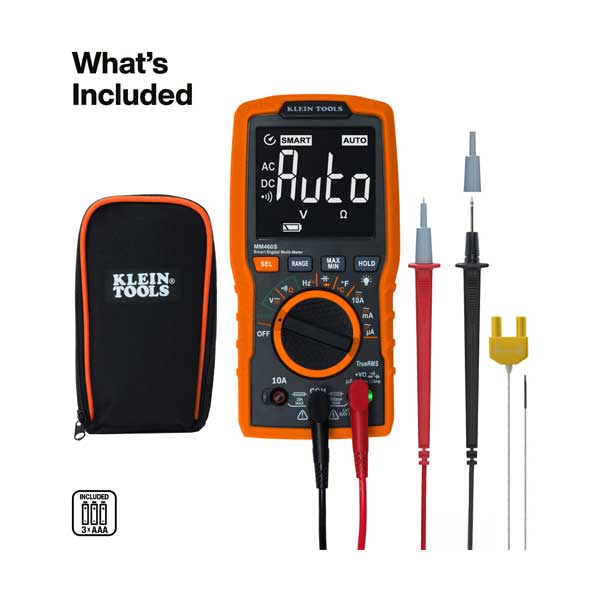 Klein Tools 600V AC/DC Auto-Ranging Smart Digital Multimeter | MM460S
