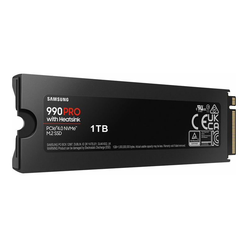 Samsung MZ-V9P1T0CW 1TB PCIe 4.0 NVMe M.2 990 PRO Solid State Drive with Heatsink