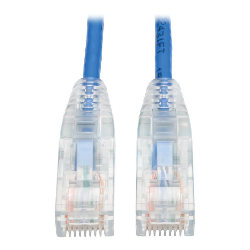 Tripp Lite N201-S01-BL 1ft Cat6 Gigabit Snagless Slim UTP Ethernet Patch Cable - Blue