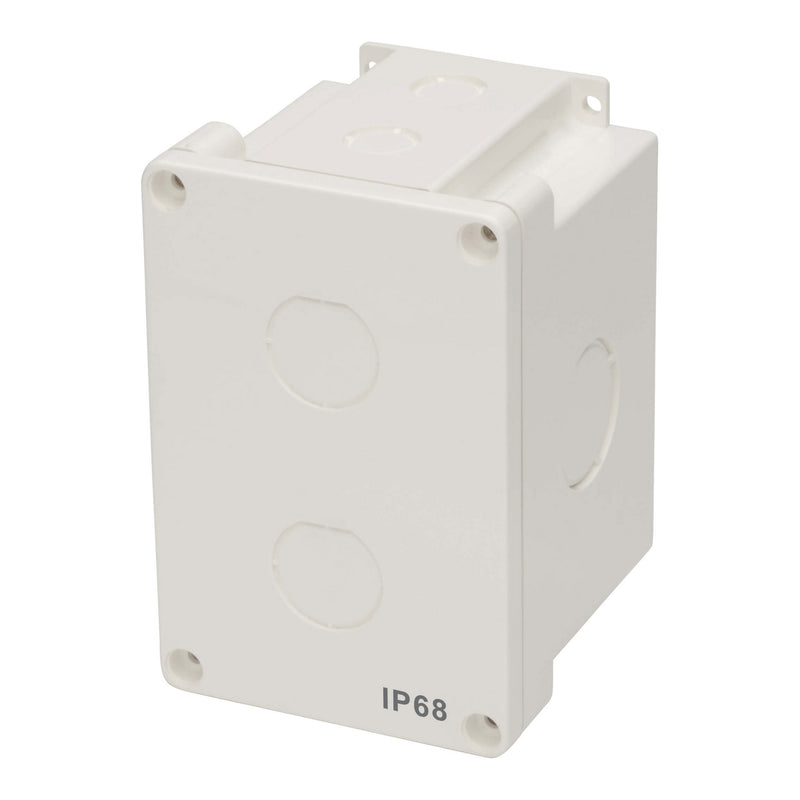 Tripp Lite N206-SB01-IND Single Gang Surface Mount IP68 Waterproof Industrial Electrical Junction Box with 2 Cutouts