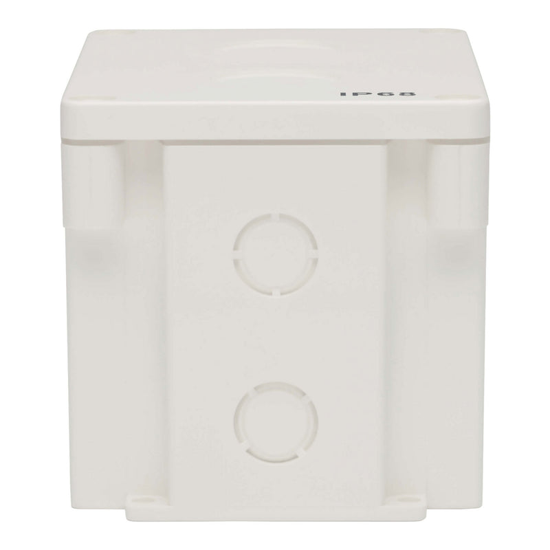 Tripp Lite N206-SB01-IND Single Gang Surface Mount IP68 Waterproof Industrial Electrical Junction Box with 2 Cutouts