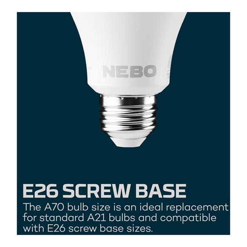 NEBO NEB-ARE-0003 Blackout Backup Emergency Bulb - Rechargeable
