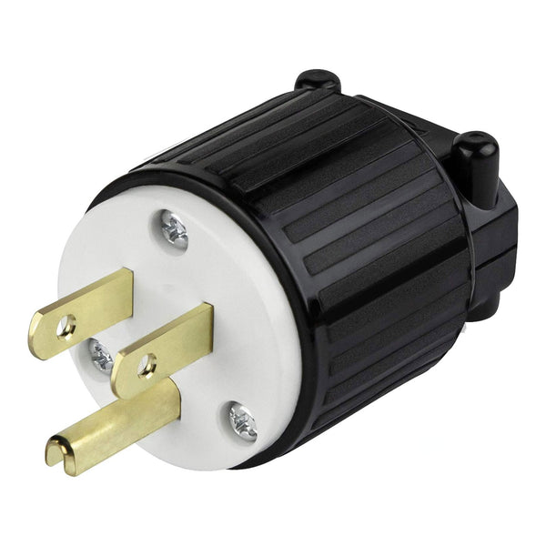 Altex Preferred MFG Altex Preferred MFG HD Industrial-Grade 3-Wire 2-Pole 15A 125V 60Hz NEMA 5-15P Male Straight Blade Connector Plug with Grounding Default Title
