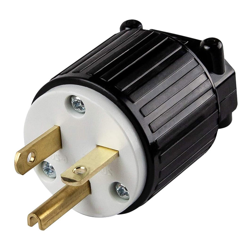 Altex Preferred MFG HD Industrial-Grade 3-Wire 2-Pole 20A 250V 60Hz NEMA 6-20P Male Straight Blade Connector Plug with Grounding