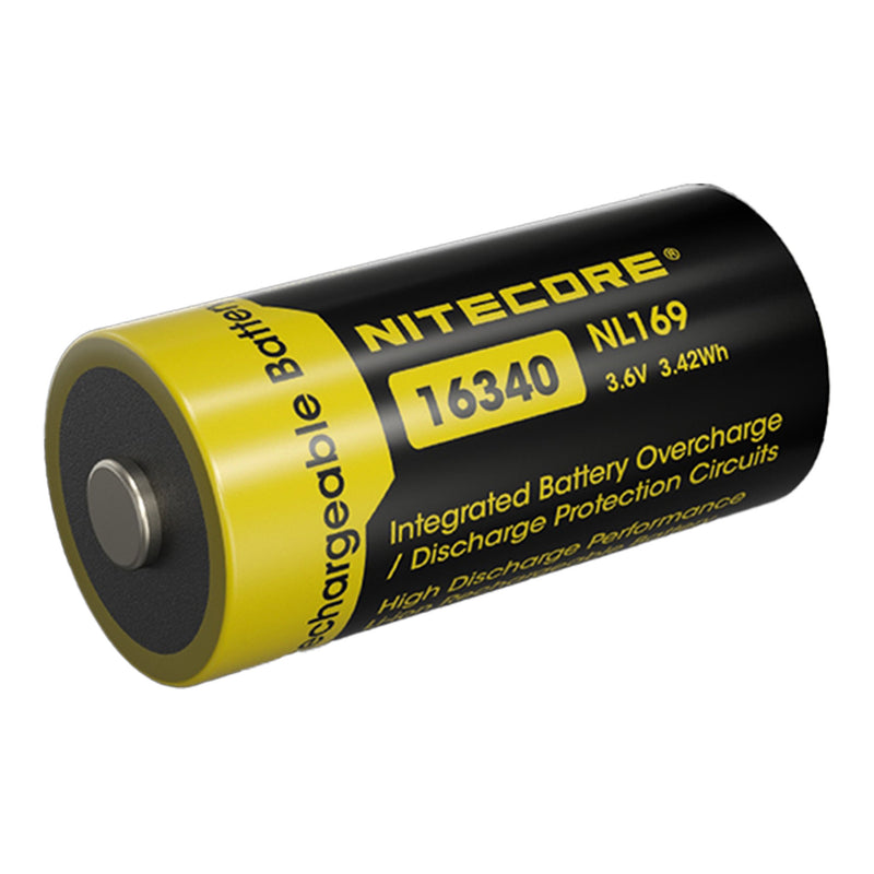 Nitecore NL169 950mAh Rechargeable RCR123A 16340 Battery