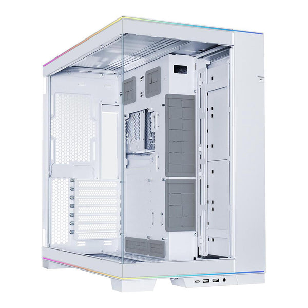 Lian Li Lian Li O11DERGBW Dynamic EVO RGB Tempered Glass ATX Mid-Tower Gaming Case - White Default Title
