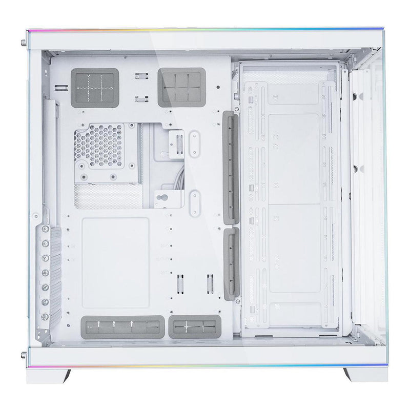 Lian Li O11DERGBW Dynamic EVO RGB Tempered Glass ATX Mid-Tower Gaming Case - White