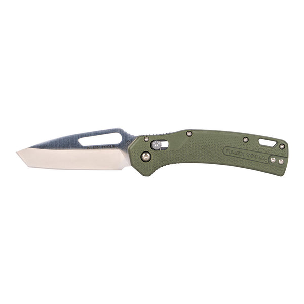 Klein Tools Klein Tools OGK001GNT D2 KTO Resurgence Tanto Blade Knife with Moss Green Handle Default Title
